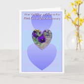 Harten Dochter Echtgenoot Persoonlijke Hochdag Kaart (Gele Bloem)