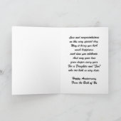 Harten Dochter Echtgenoot Persoonlijke Hochzeitsta Kaart (Binnen)