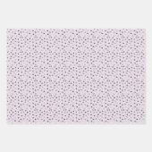Harten - Donkerpaars op licht violet Inpakpapier Vel (Voorkant 2)