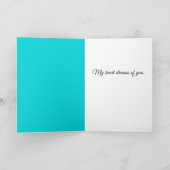 Harten Dromen Tinten Groen Card Kaart (Binnen)