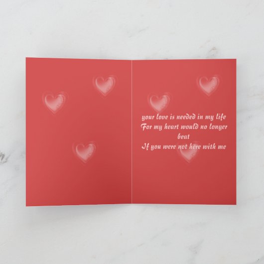 Harten een Flutter Valentijns Kaart (Binnen)