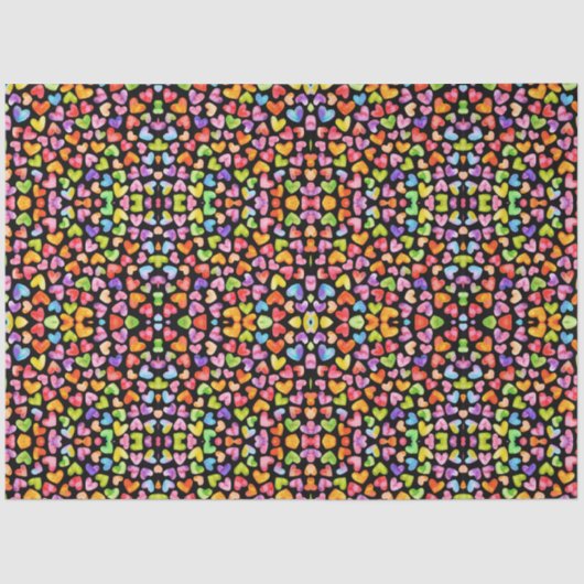 Harten een uitbarsting tissuepapier (Voorkant)