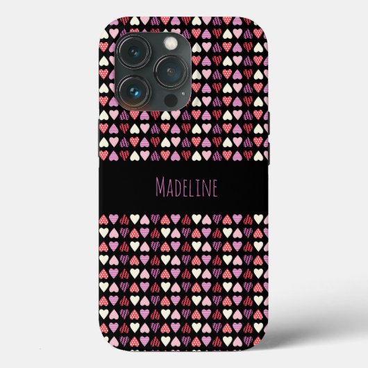 Harten Eenvoudig Met De Hand Getekend Valentijnsda Case-Mate iPhone Case (Achterkant)