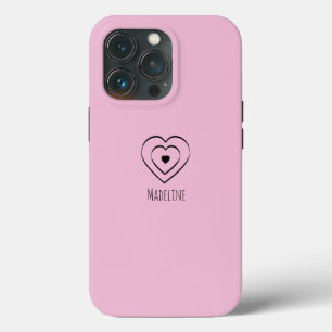 Harten Eenvoudige Hand Getekende Elke Kleur Naam Case-Mate iPhone Case