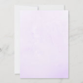 Harten en bloemen Baby shower Uitnodiging (Achterkant)