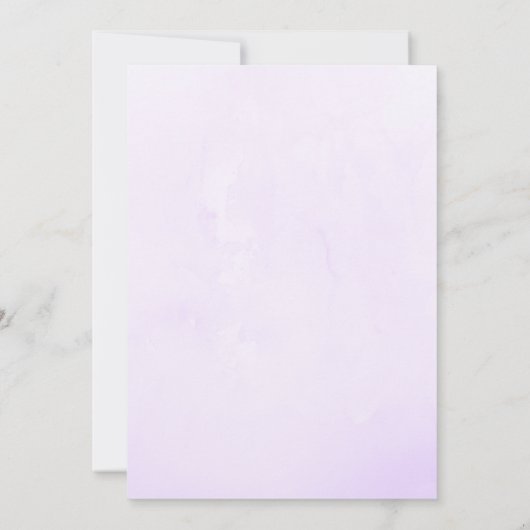 Harten en bloemen Baby shower Uitnodiging (Achterkant)