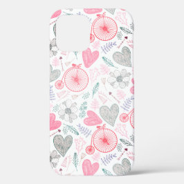 Harten en bloemen Case-Mate iPhone case