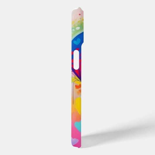  harten en bloemen Case-Mate iPhone case (Achterkant / Rechts)