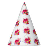 Harten en bloemen feesthoedjes (Links)