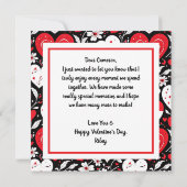 Harten en bloemen Foto Valentijnsdag (Achterkant)