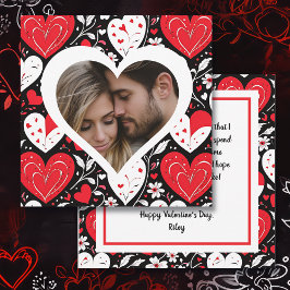 Harten en bloemen Foto Valentijnsdag