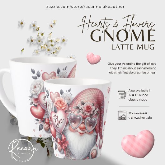 Harten en Bloemen Kabouter Latte Mok