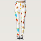 Harten en bloemen leggings (Voorkant)