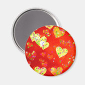 Harten en bloemen magneet (Voorkant / Achterkant)