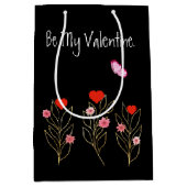 Harten En Bloemen Medium Cadeauzakje (Voorkant)