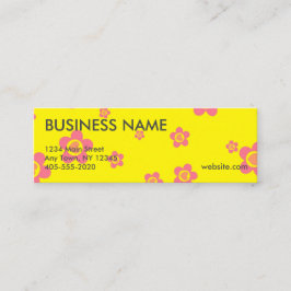 Harten en bloemen Professionele minikaarten Mini Visitekaartje