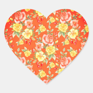 HARTEN EN BLOEMEN STICKER VOOR