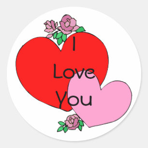 Harten en Bloemen Stickers