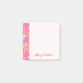 Harten en Bloemen toevoegen Naam 3x3 Post-it® Notes (Voorkant)