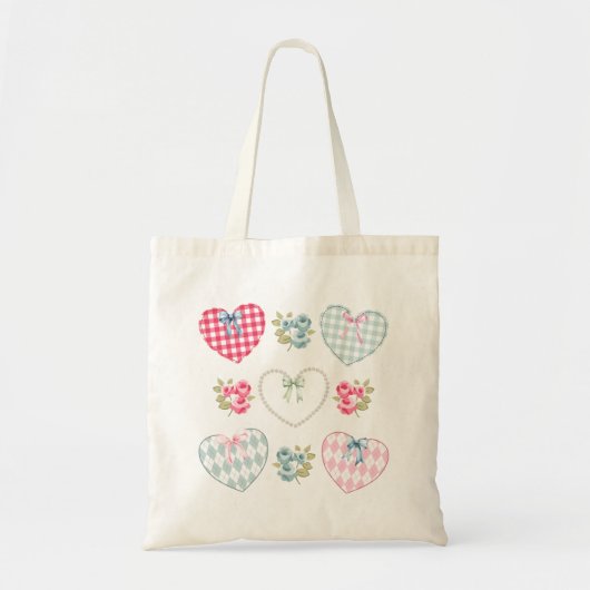 Harten en bloemen! tote bag (Voorkant)