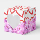 Harten en bloemen voor mijn Valentijn Bedankdoosjes (Voorkant Zijde)