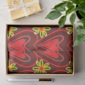 harten en bloemenpapier tissuepapier (Geschenk)