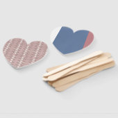 Harten en bloesems handwaaier (Niet-gemonteerd)