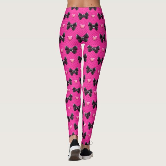 Harten en bogen Pop Mode Leggings (Achterkant)