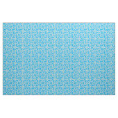 Harten en cirkels Daisy Chains Blue Custom Fabric Stof (Yard (91,4 cm))