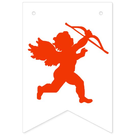 Harten en Cupido Valentijnsdag Banner (Tweede vlag)