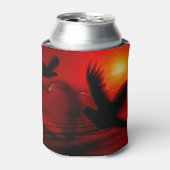 Harten en duiven blikjeskoeler (Blikje Voorkant)