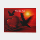 Harten en duiven deurmat (Voorkant)