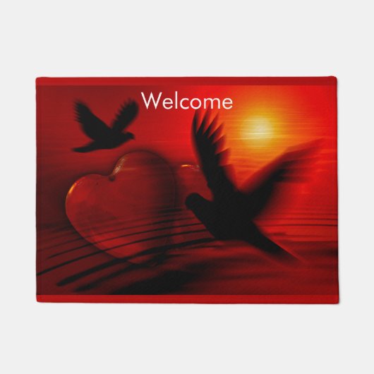 Harten en duiven deurmat (Voorkant)