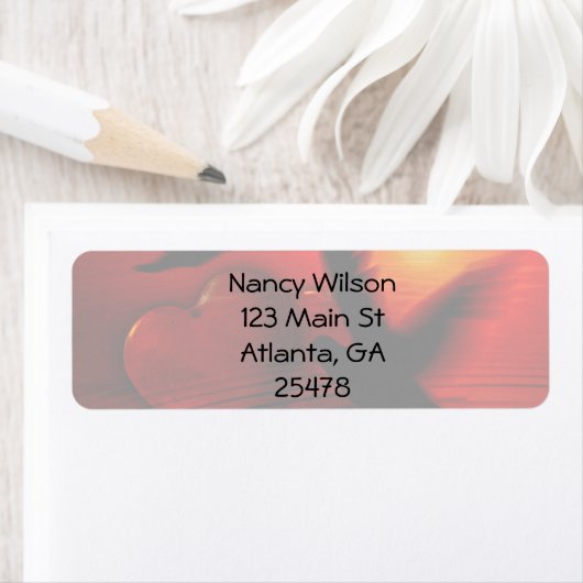 Harten en duiven etiket (Insitu)