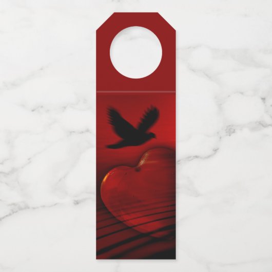 Harten en duiven flessenhanger (Achterkant)