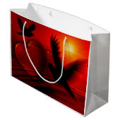 Harten en duiven groot cadeauzakje (Achterkant Gekanteld)