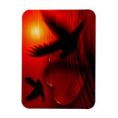 Harten en duiven magneet (Verticaal)