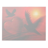 Harten en duiven notitieblok (Voorkant)