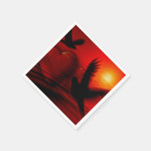 Harten en Duiven Servet (Hoek)