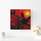 Harten en duiven vierkante klok (Huis)