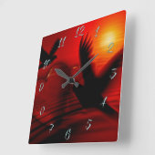 Harten en duiven vierkante klok (Hoek)