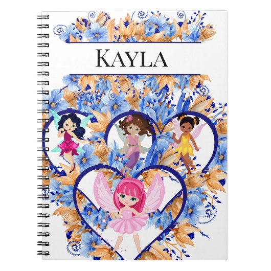 Harten en feeën notitieboek (Voorkant)