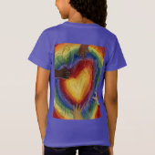 Harten en handen liefdesdiversiteit Kunst aangepas T-shirt (Achterkant)