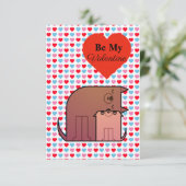 Harten en honden met een paar Valentijnen kaart (Staand voorkant)