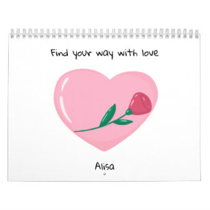 Harten en inspiratiezinnen kalender