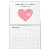 Harten en inspiratiezinnen kalender (Jan 2027)