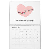 Harten en inspiratiezinnen kalender (Feb 2027)