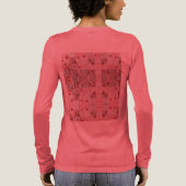 Harten en knopen Tri-Blend shirt (Achterkant)