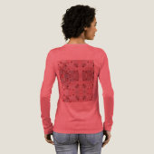 Harten en knopen Tri-Blend shirt (Achterkant)