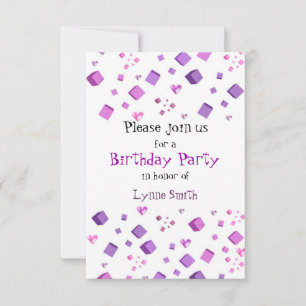 Harten en kubussen - uitnodiging op zaterdag